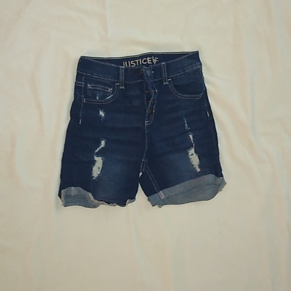 Girl's Justice Jean shorts size 14 - Picture 1 of 4